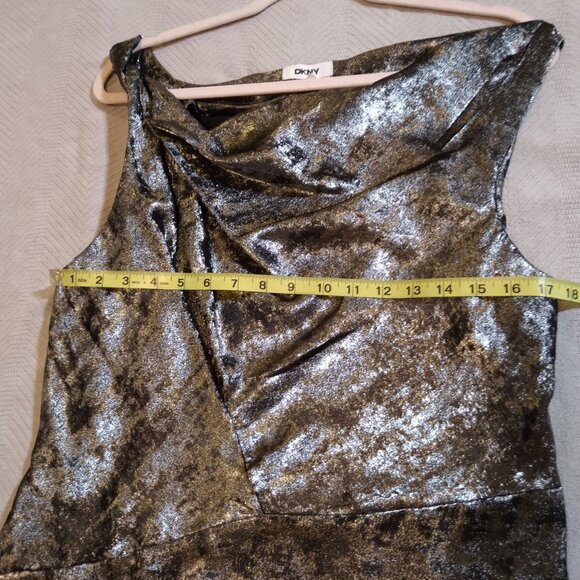 NWT! DKNY Dress ONLY $69!RETAIL $149!Jacquard Sleeveless Abstract Jacquard Sz 12 - Picture 5 of 7